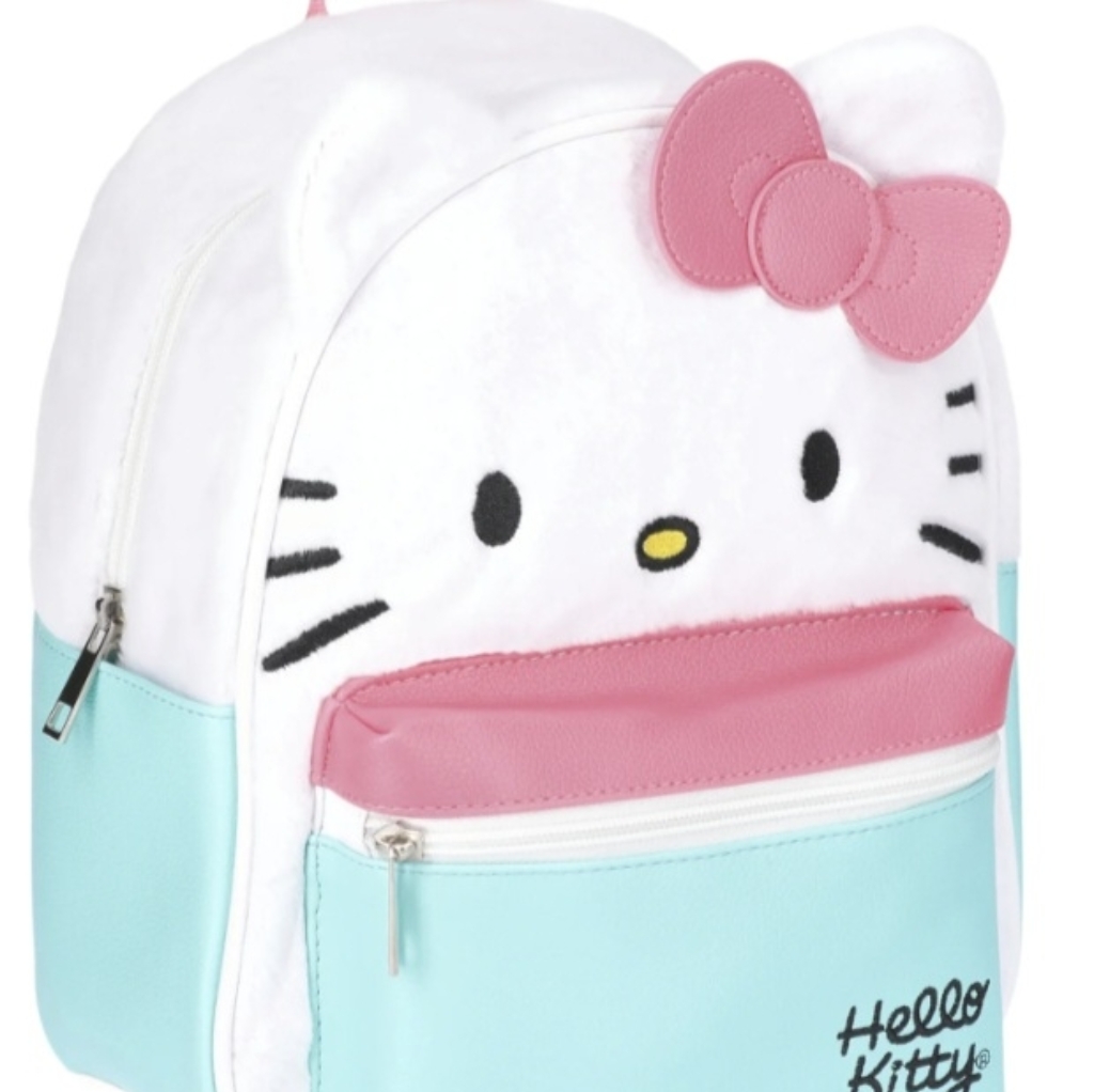 Hello Kitty Kids Backpack - White, Pink, And Blue